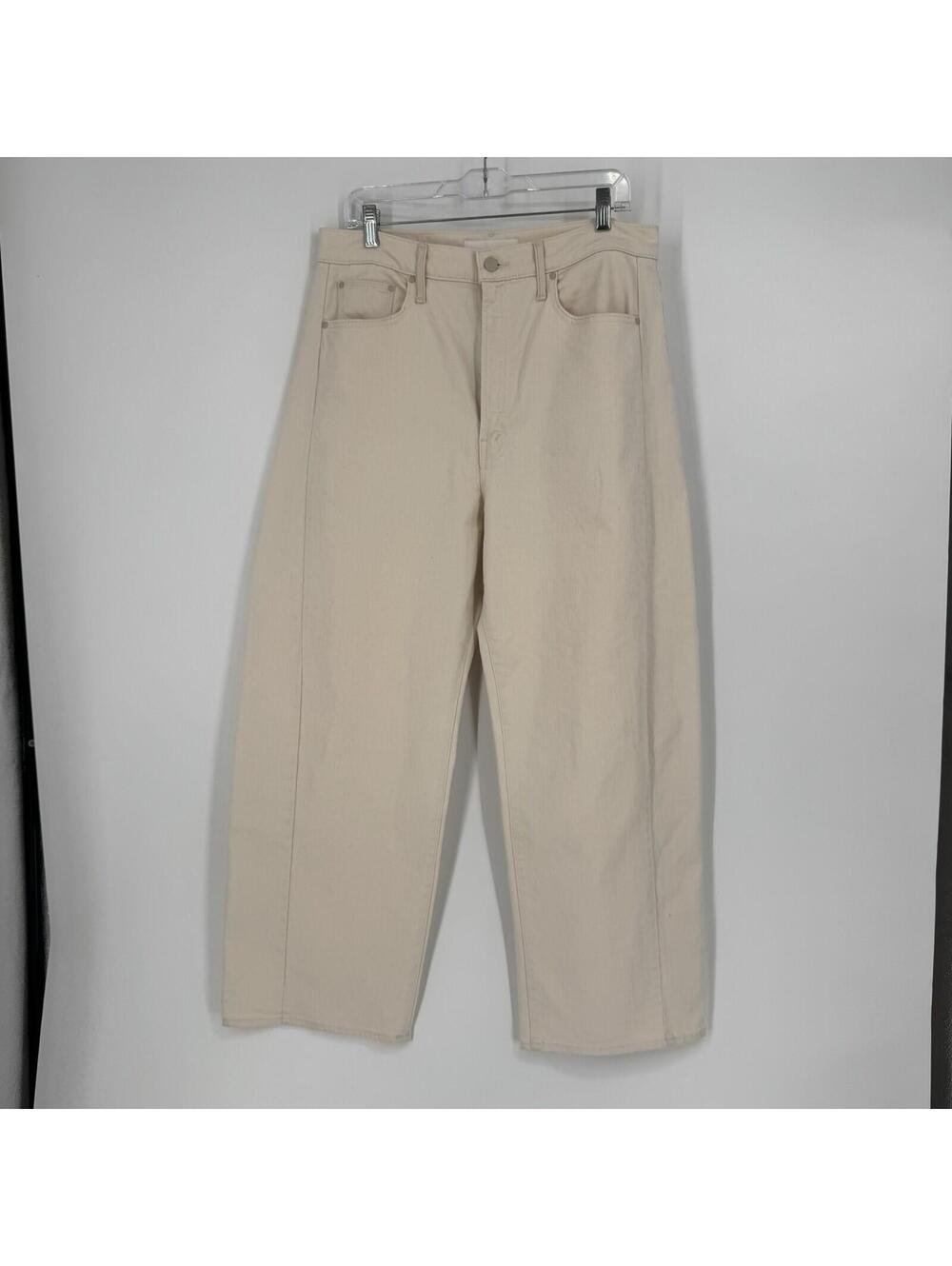 MOTHER Cream half pipe ankle Jeans